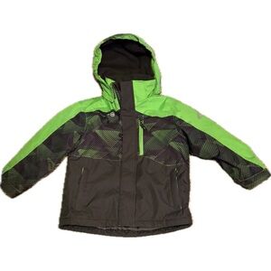 Free Country Boys XS 4/5 Hooded Coat Winter Green